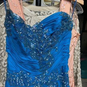 Vintage blue formal dress